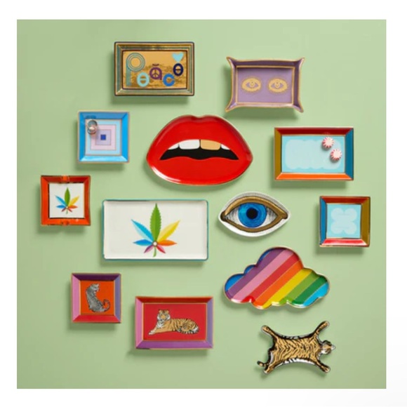 Jonathan Adler Safari Trinket Square Tray CHEETAH LEOPARD w/original box - Picture 5 of 5